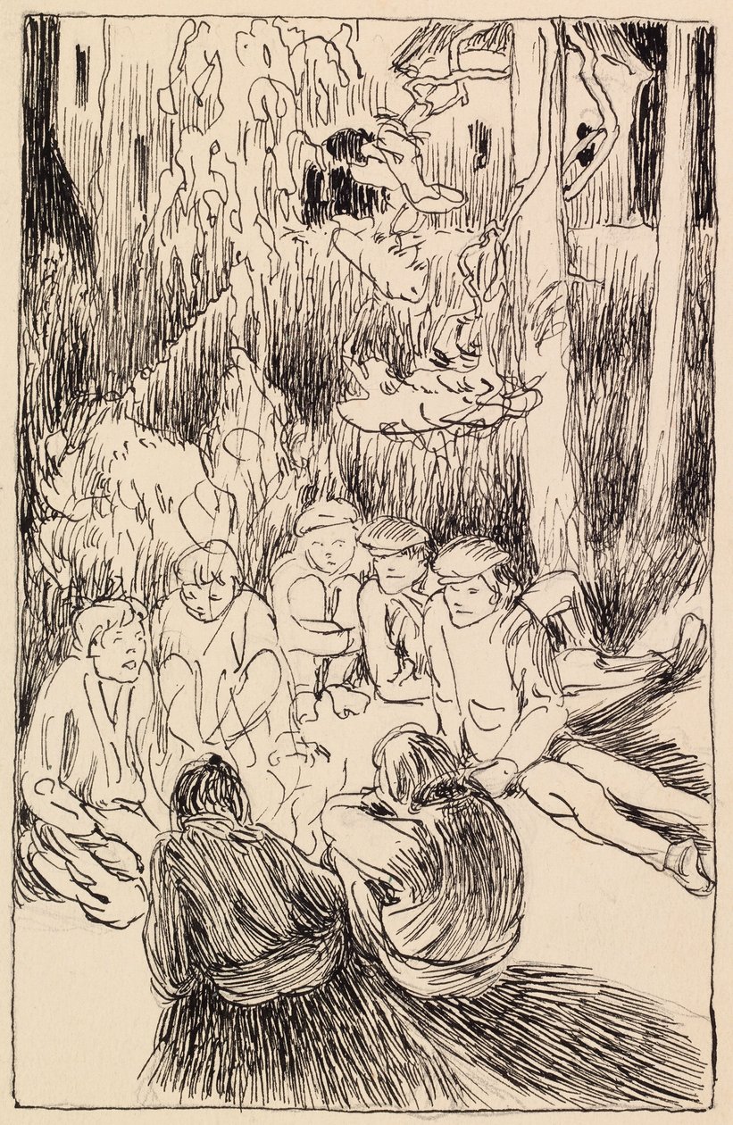 Les frères à la lande de Sonninmäki - Akseli Gallen-Kallela