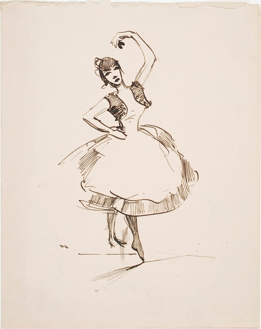 La danseuse espagnole - Akseli Gallen-Kallela