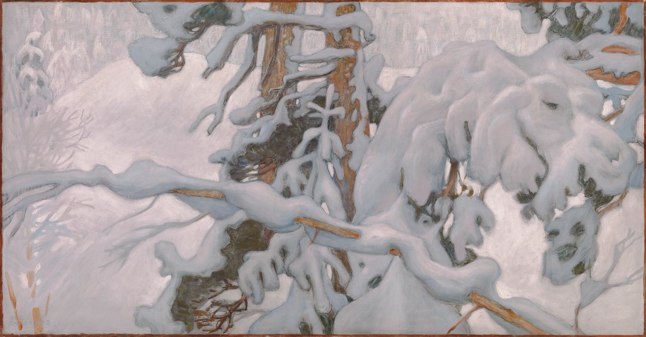 Hiver, étude pour les fresques du mausolée Jusélius - Akseli Gallen-Kallela