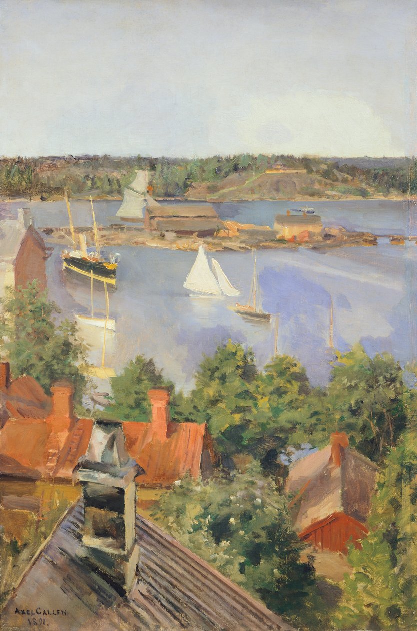 Port Nord, Helsinki, Finlande, 19ème siècle - Akseli Valdemar Gallen Kallela