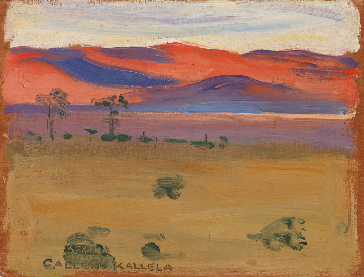 Coucher de soleil sur la Savane - Akseli Valdemar Gallen-Kallela