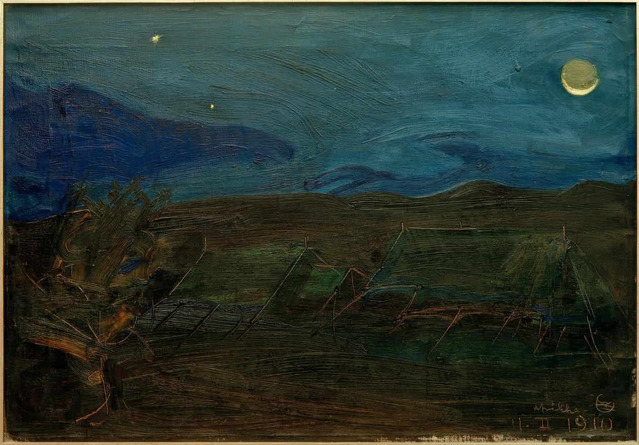 Tentes au clair de lune - Akseli Valdemar Gallen Kallela