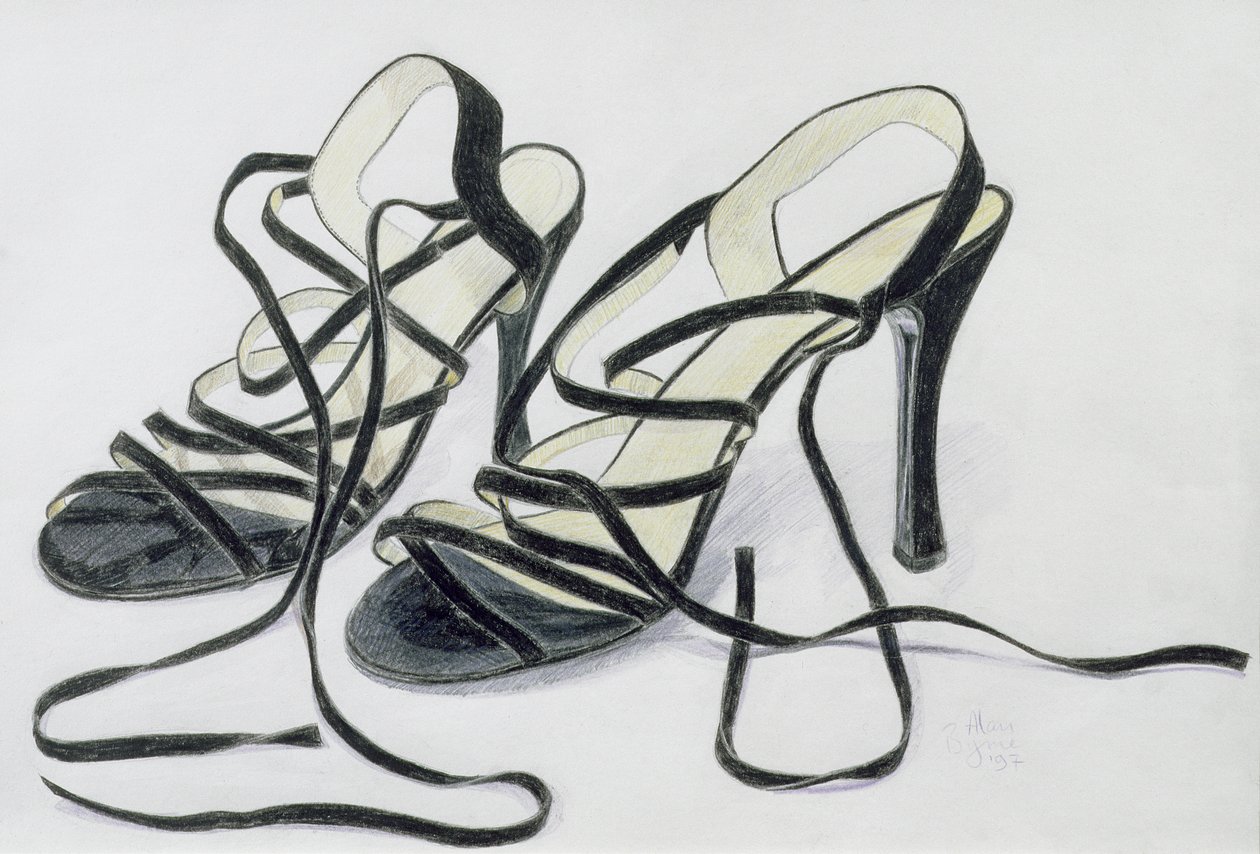 Chaussures noires à brides - Alan Byrne