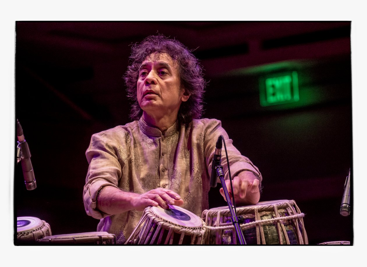 Zakir Hussain au Schermerhorn Symphony Center, Nashville, 2018 (photo) - Alan Messer