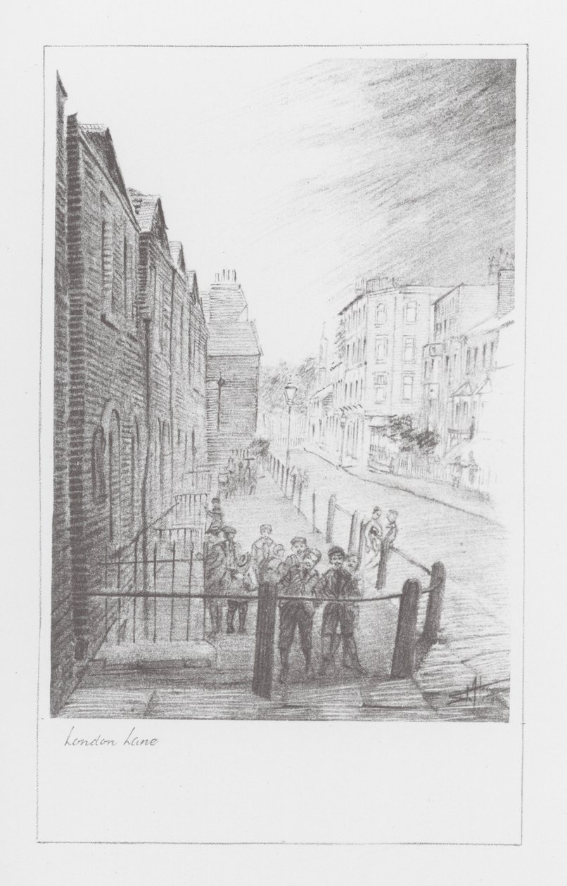 Ruelles de Londres : London Lane (lithographie) - Alan Stapleton