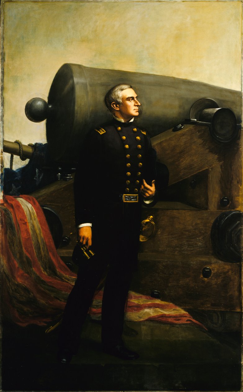 Le premier coup de canon à Fort Sumter Major Robert Anderson, vers 1861 - Alban Jasper Conant