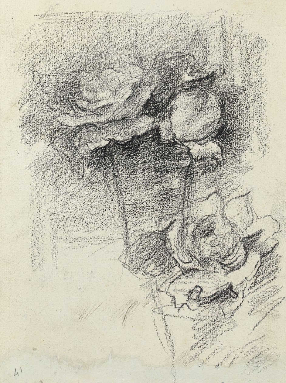 Nature morte de roses dans un vase, vers 1890 - Albert de Belleroche