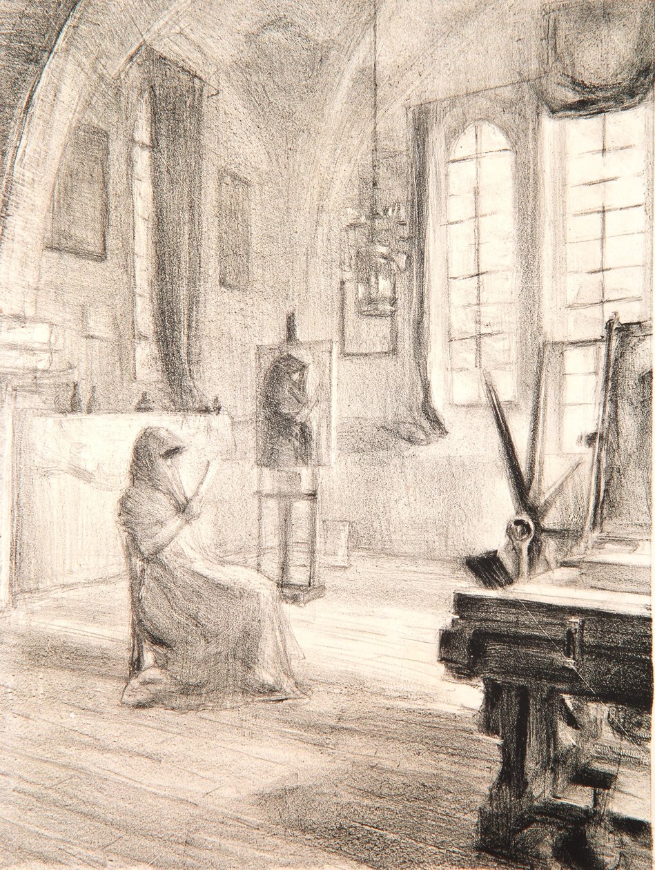 Atelier, La Boissière, 1909 - Albert de Belleroche