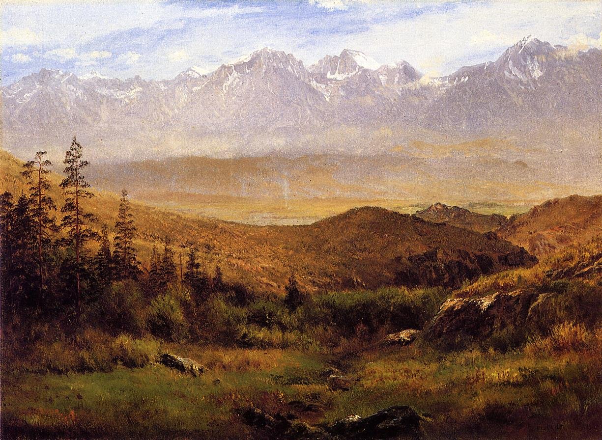 Dans les contreforts des montagnes - Albert Bierstadt