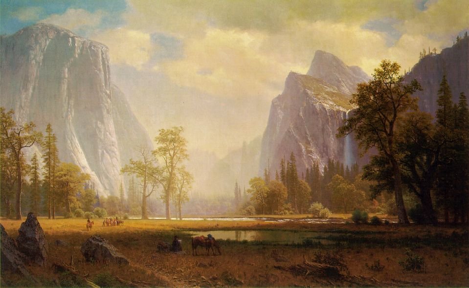 Vue de la vallée de Yosemite - Albert Bierstadt