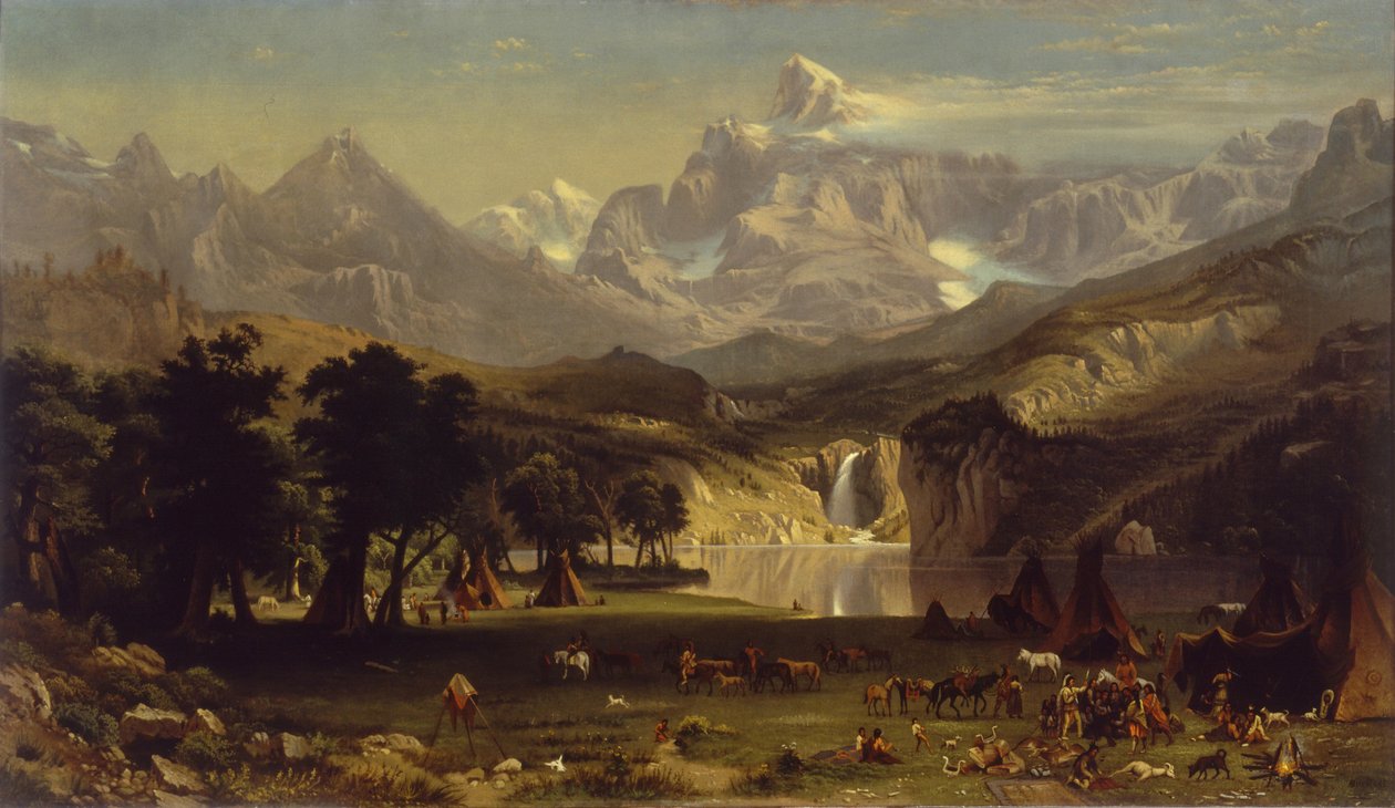 Les Montagnes Rocheuses, pic de Landers - Albert Bierstadt