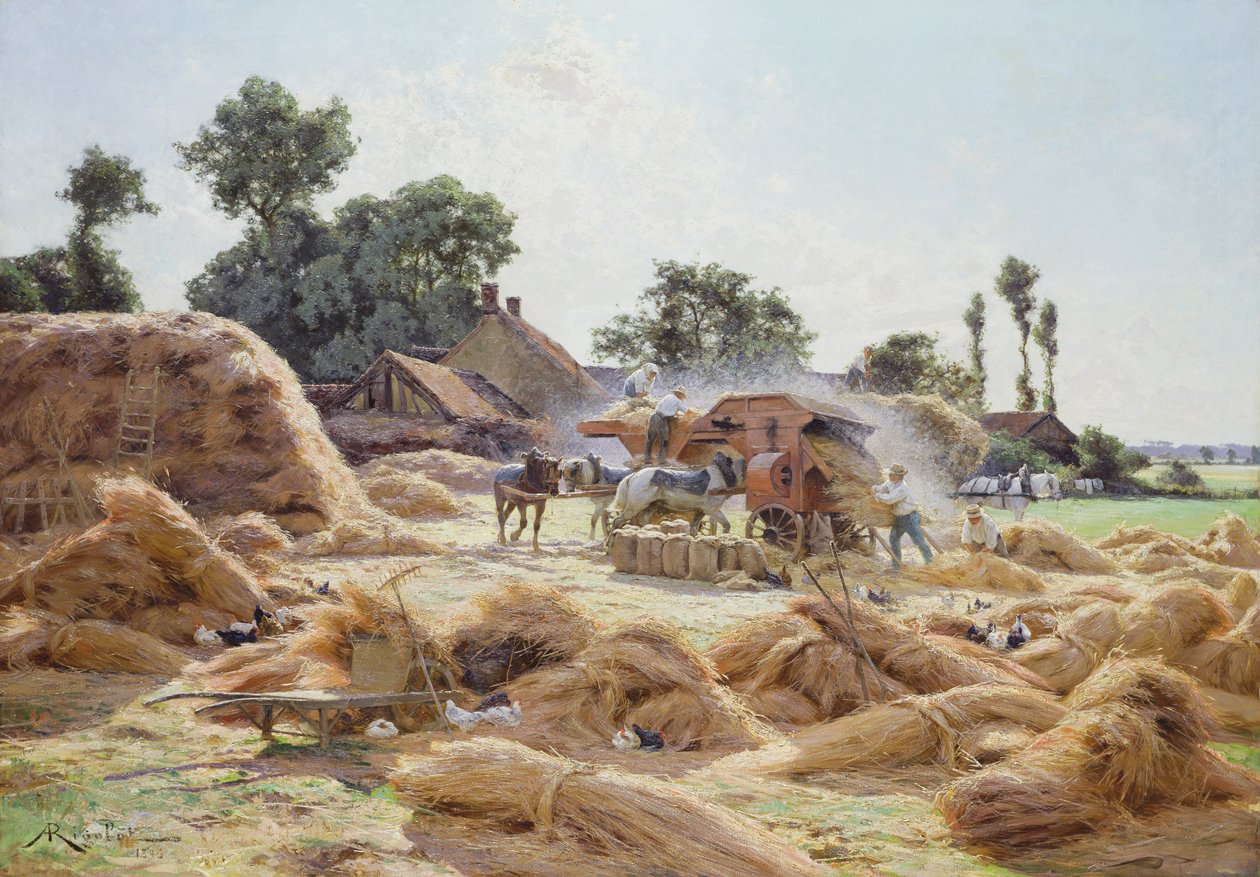La batteuse (Loiret) 1896 - Albert Rigolot