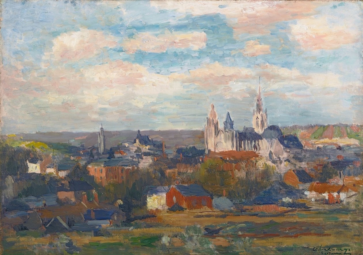 Évreux, la cathédrale Notre-Dame - Albert Charles Lebourg