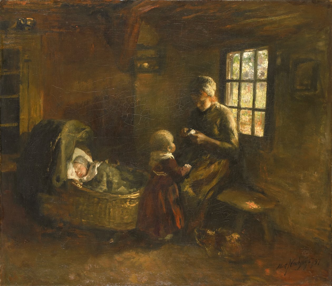 Au berceau - Albert Neuhuys