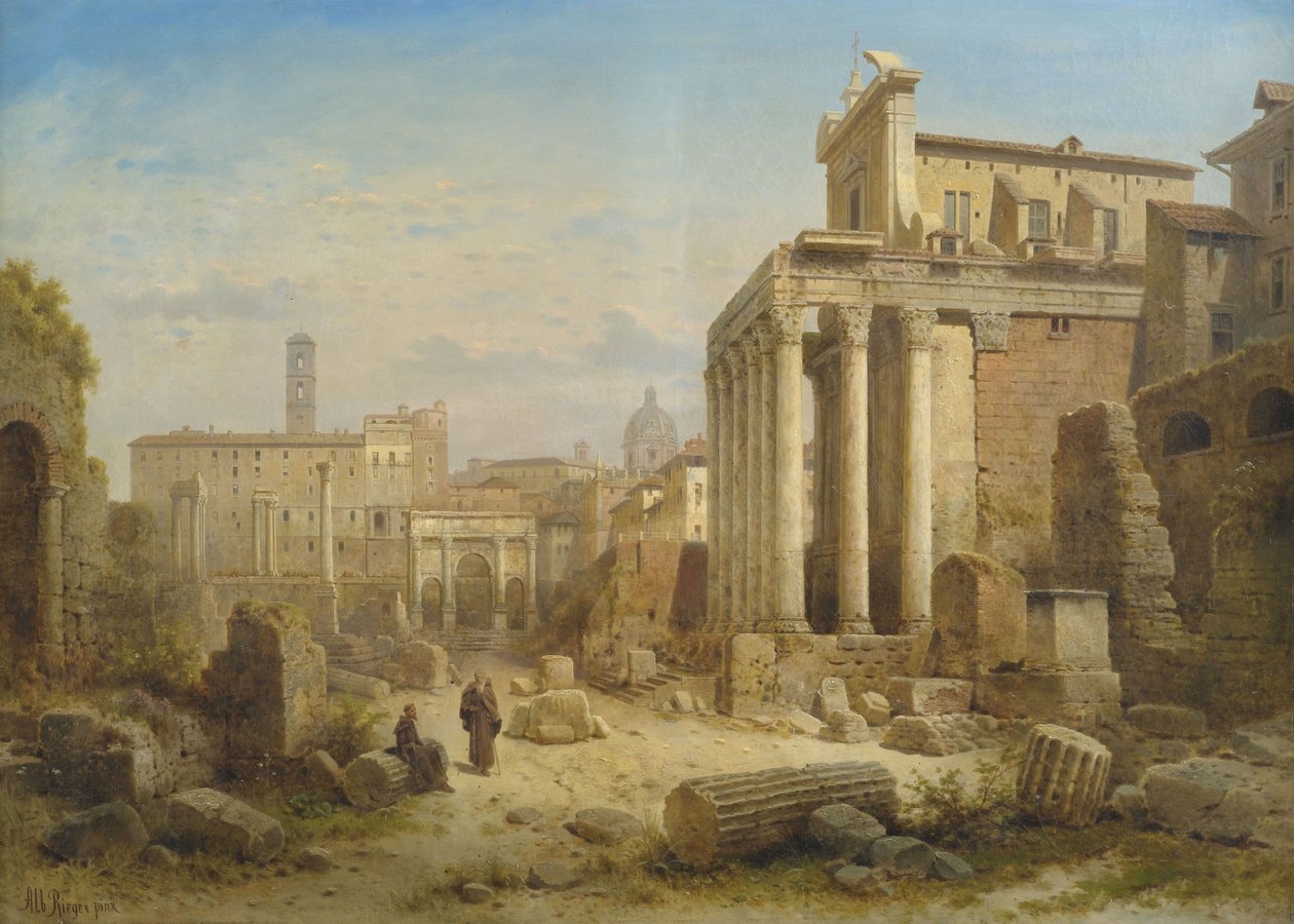 Vue sur le Forum Romain avec l