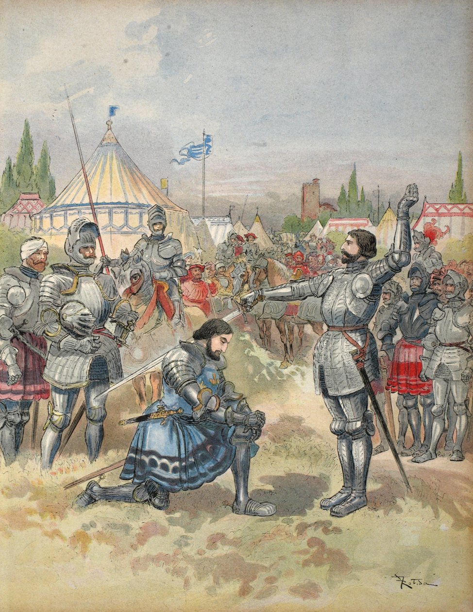 Bayard adoubant François Ier, illustration de 