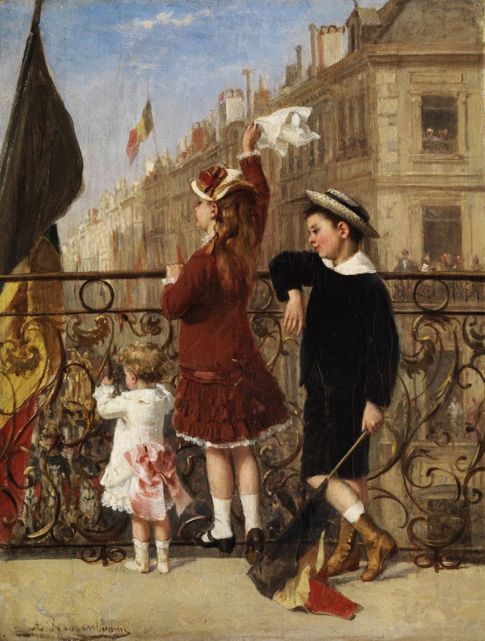 Salutation à la procession, Bruxelles - Albert Roosenboom