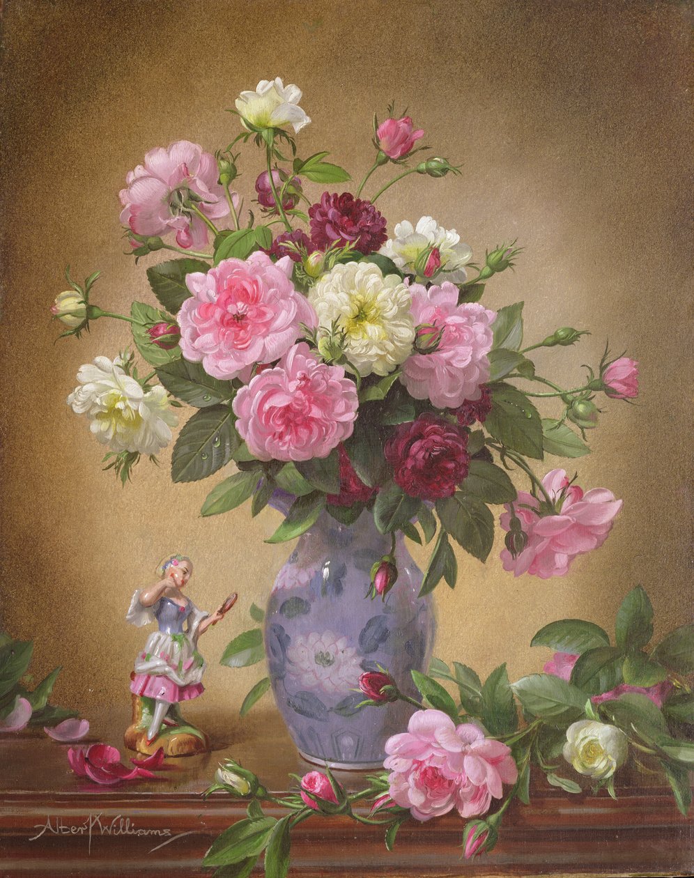 Roses romantiques d