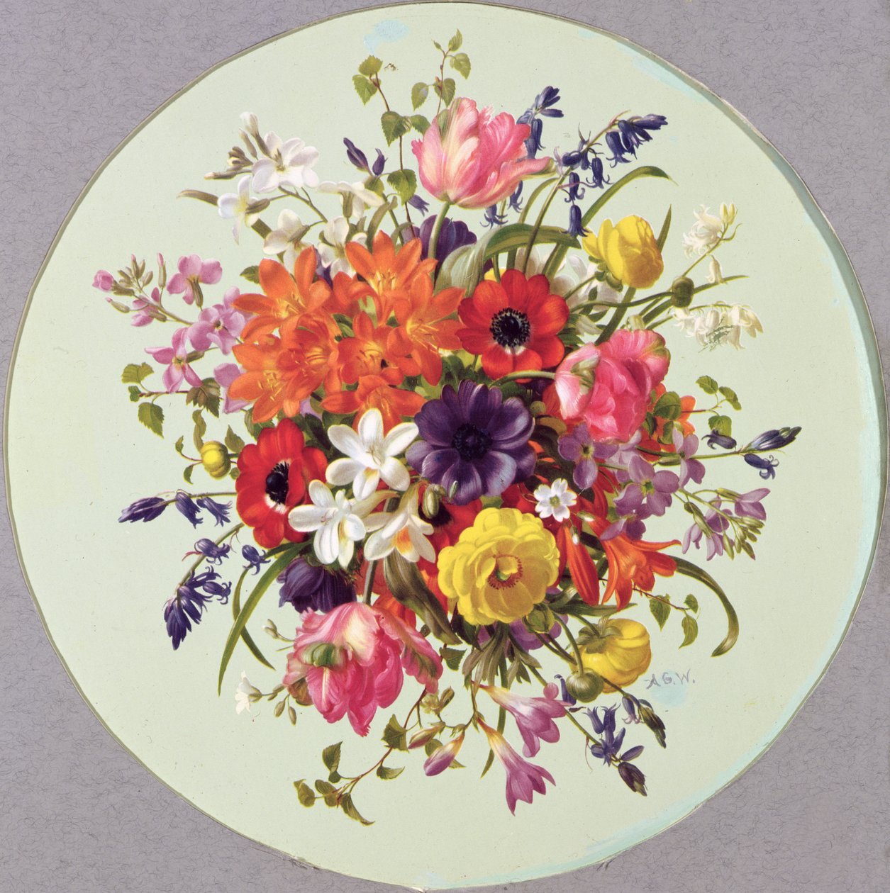 Arrangement circulaire de fleurs - Albert Williams
