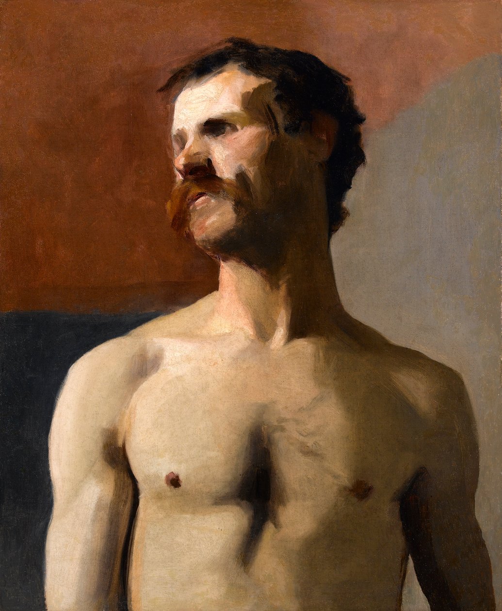 Nu masculin - étude de vie, vers 1885 - Albert de Belleroche