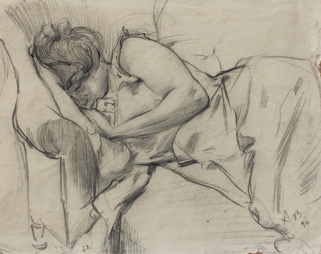 Femme endormie, 1894 - Albert de Belleroche