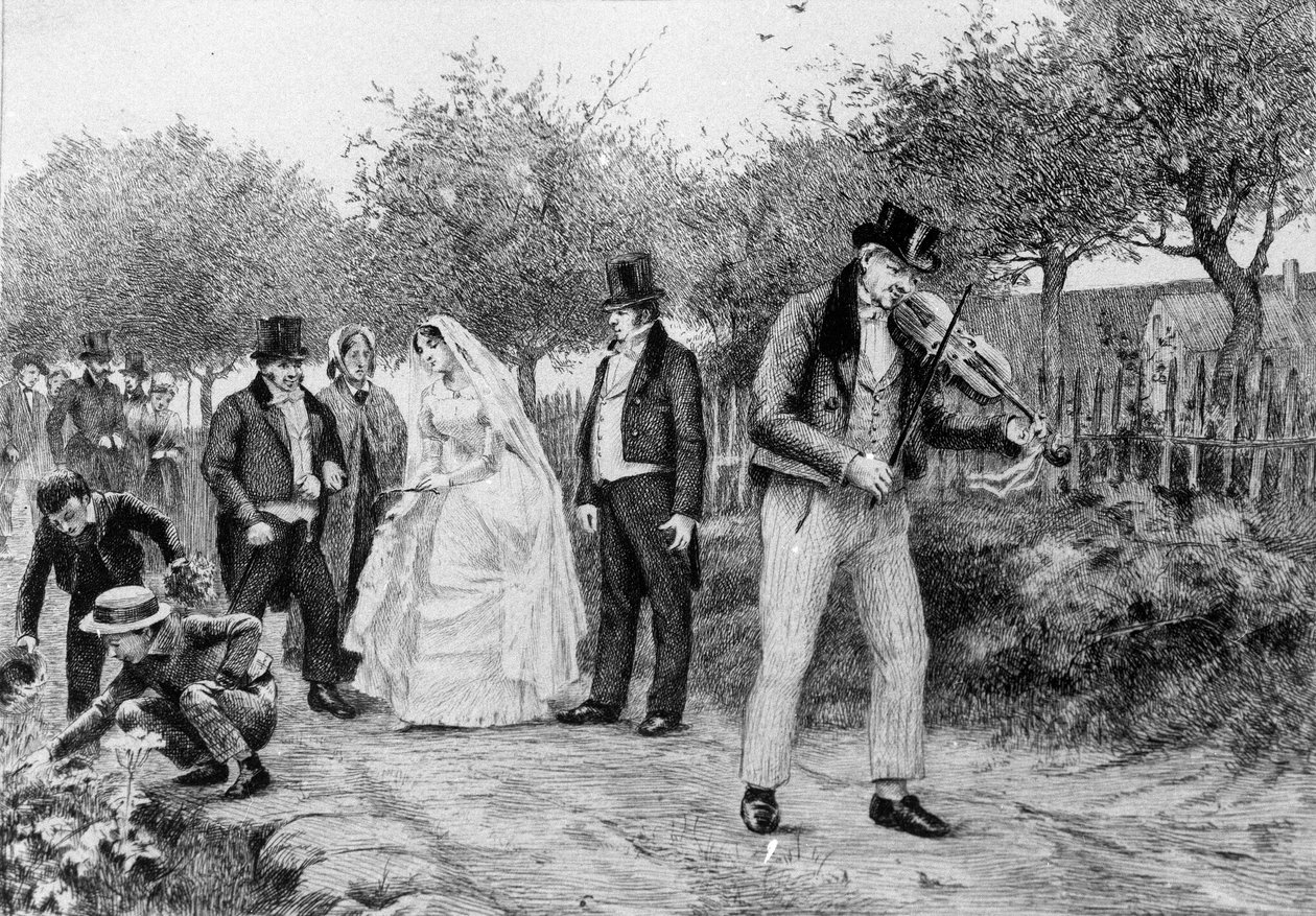 Illustration du roman "Madame Bovary" par Gustave Flaubert (1821-1880). Illustration par Albert Fourie (1854-1937). - Albert Auguste Fourie
