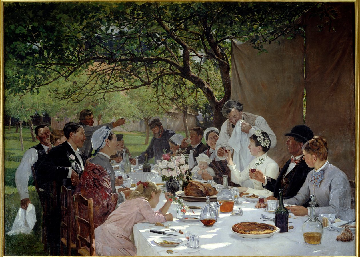 Repas de noces à Yport - Albert Auguste Fourie
