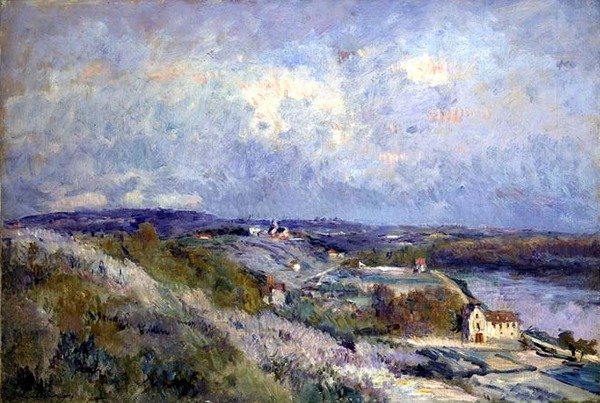 Les collines à Herblay au printemps - Albert Charles Lebourg