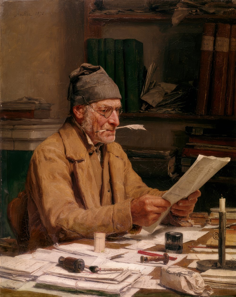 Le secrétaire communal - Albert Anker