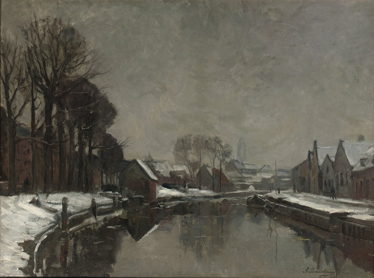Une ville belge en hiver - Albert Baertsoen