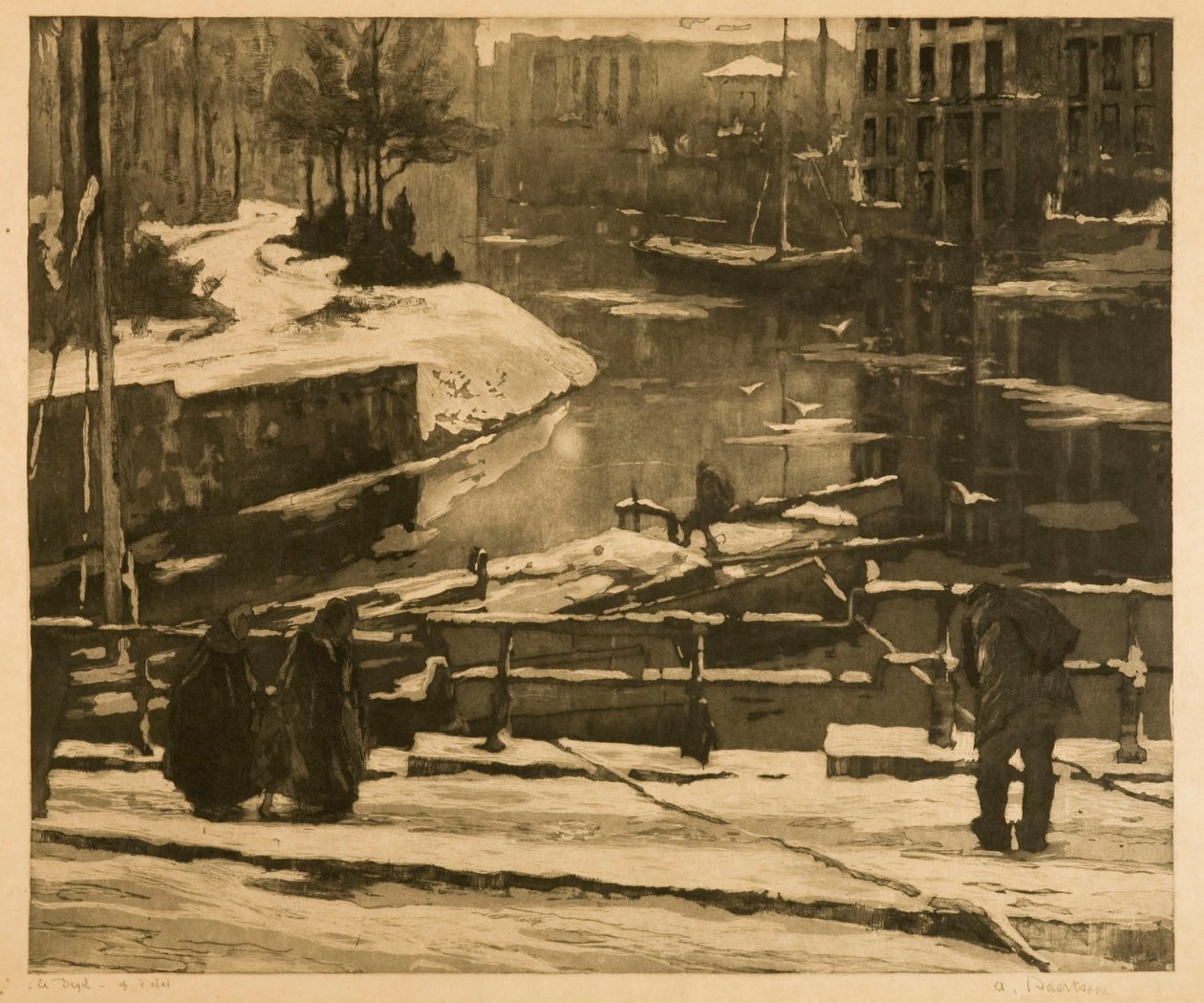 Le dégel à Gand - Albert Baertsoen
