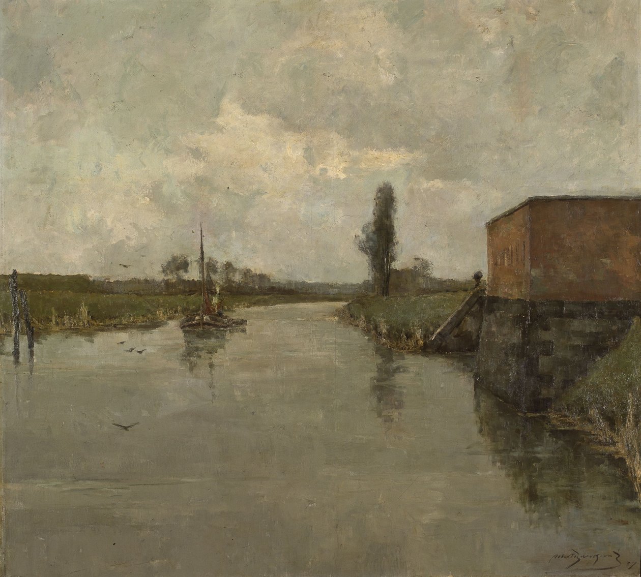 Vue des environs de Dendermonde - Albert Baertsoen
