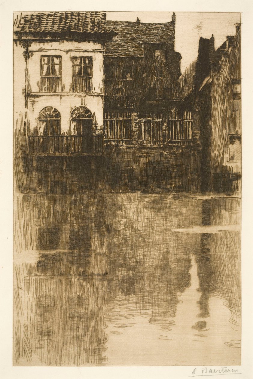 Vieilles maisons le long de l