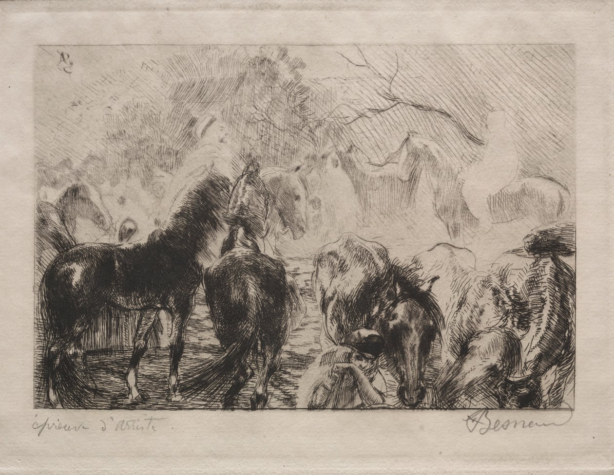 Marché aux chevaux à Alger, 1898 - Paul Albert Besnard