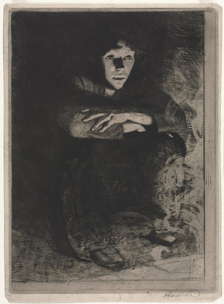 Dans les cendres - Paul Albert Besnard