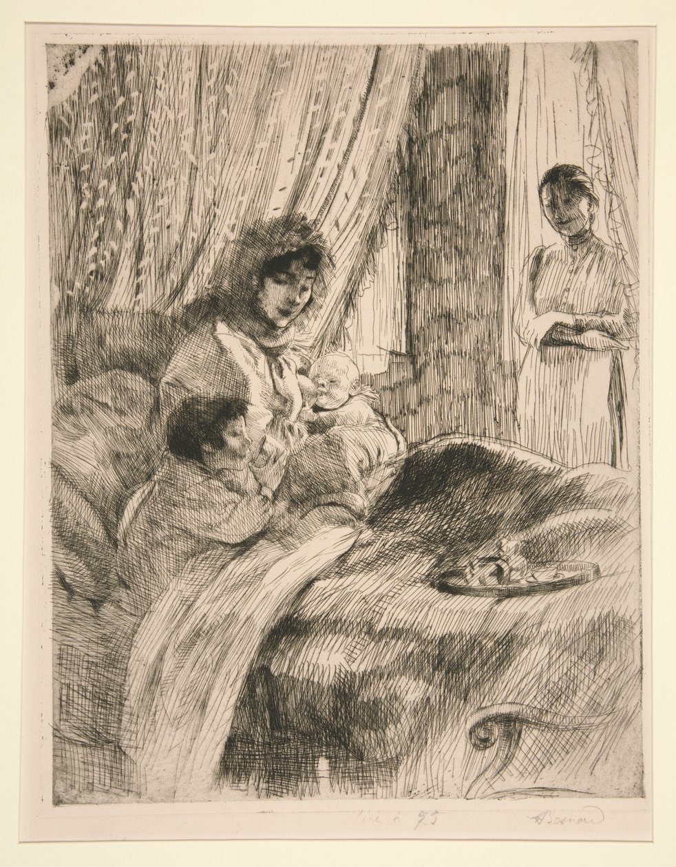 Le Déjeuner (ou Maternité heureuse) - Albert Besnard