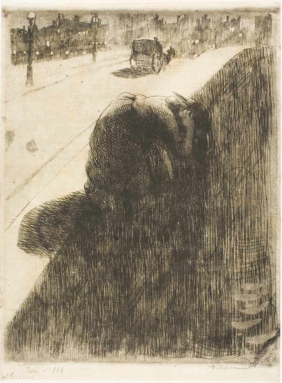 Suicide, planche onze de la femme - Albert Besnard