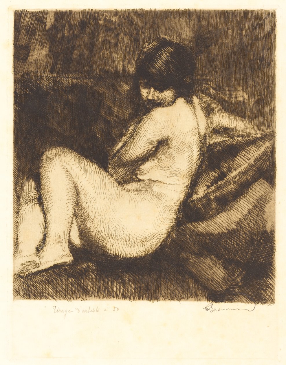 Le turban à aigrette - Albert Besnard