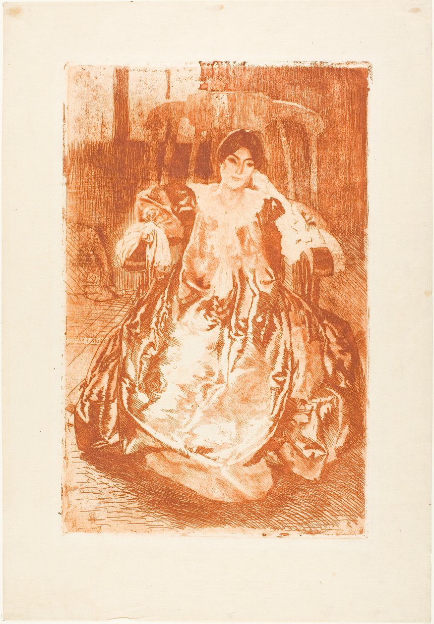 La robe de soie - Albert Besnard