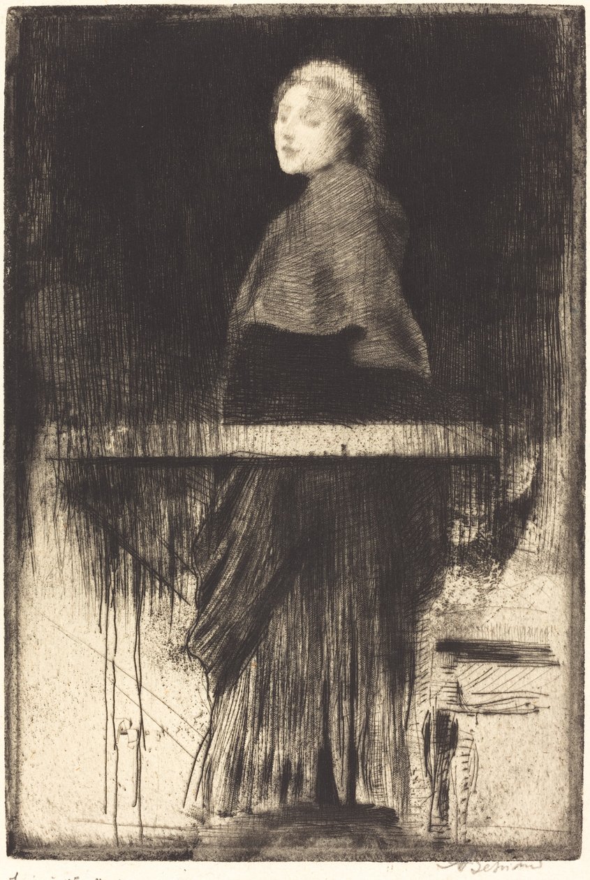 Femme en cape - Albert Besnard