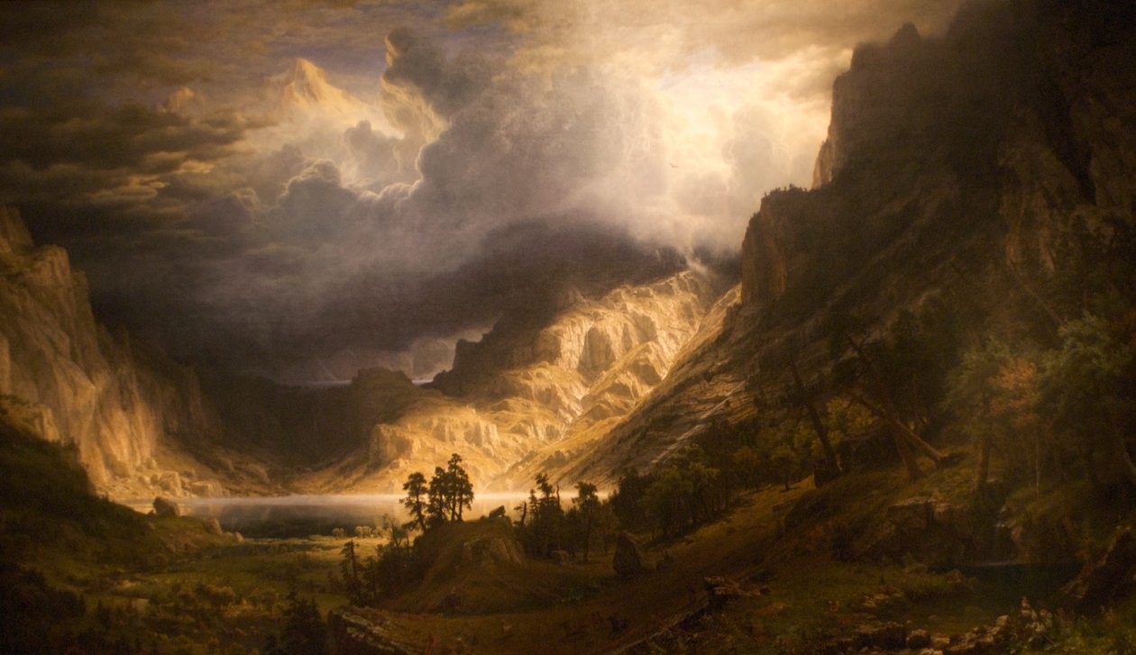 Une tempête dans les Rocheuses, le mont Rosalie - Albert Bierstadt