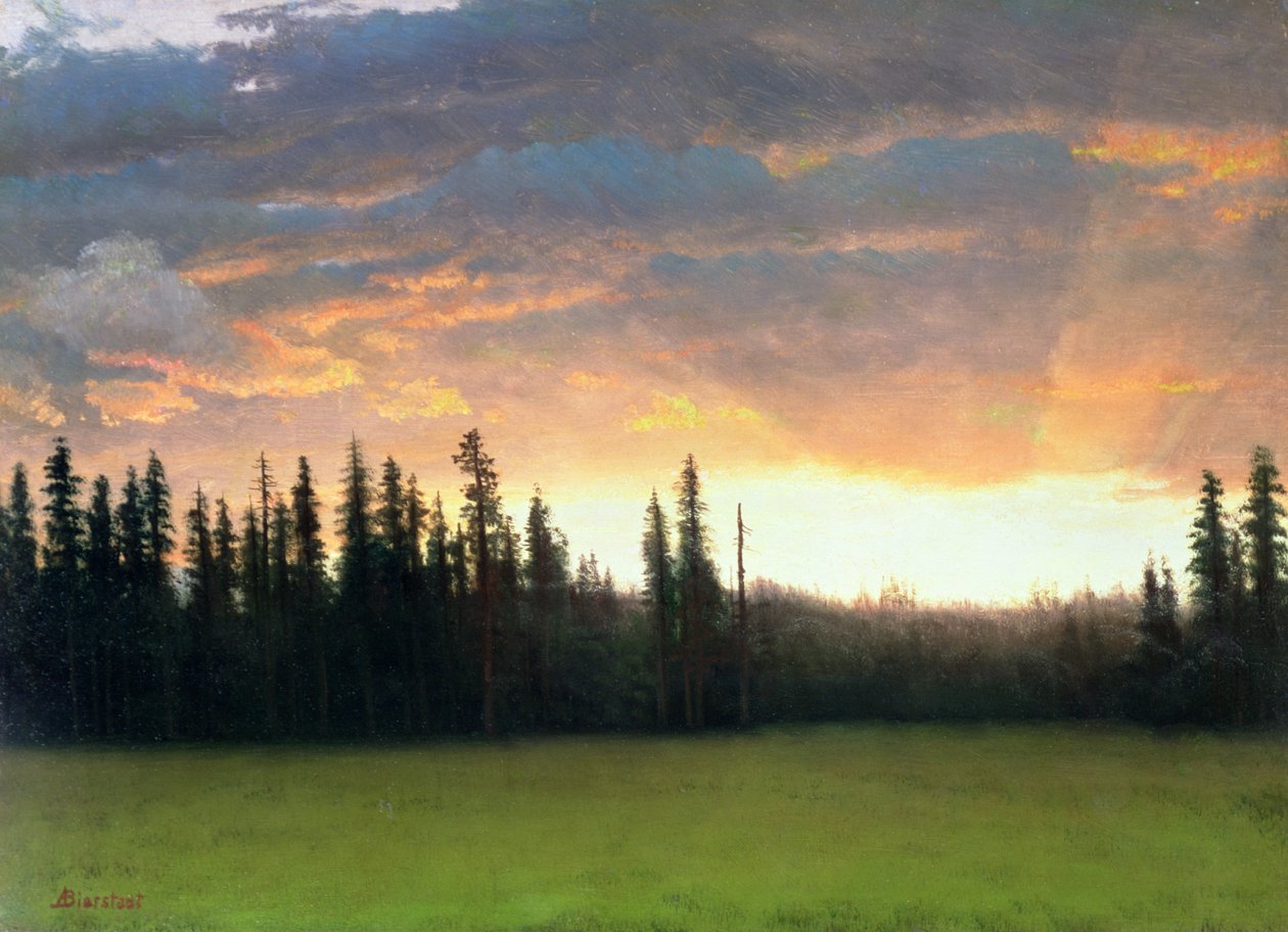 Coucher de soleil en Californie - Albert Bierstadt