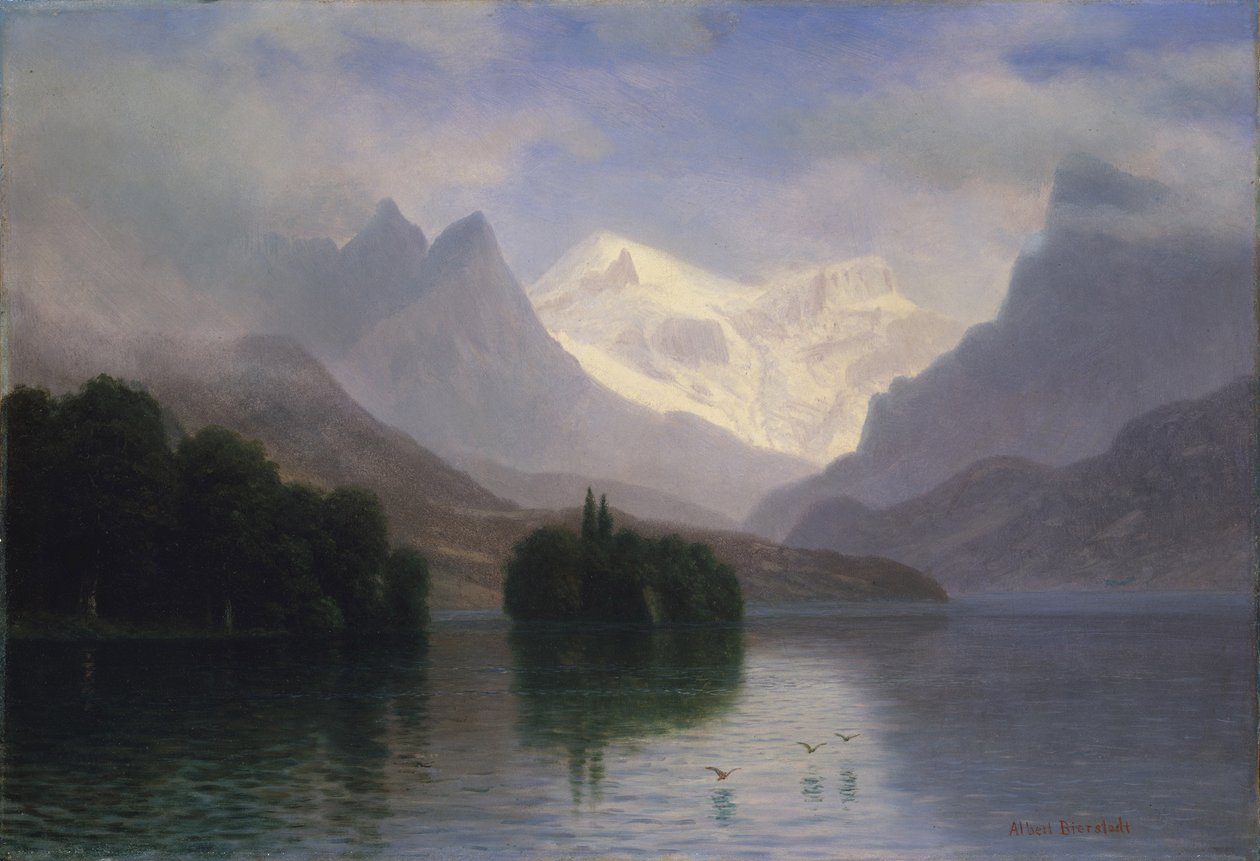 Scène de montagne - Albert Bierstadt