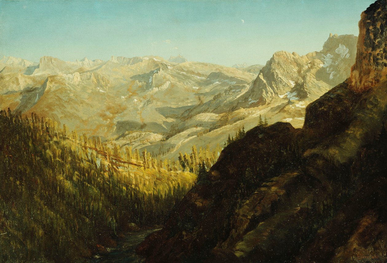Montagnes de la Sierra Nevada, Californie - Albert Bierstadt