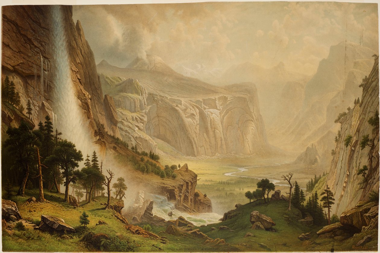 Les dômes du Yosemite - Albert Bierstadt