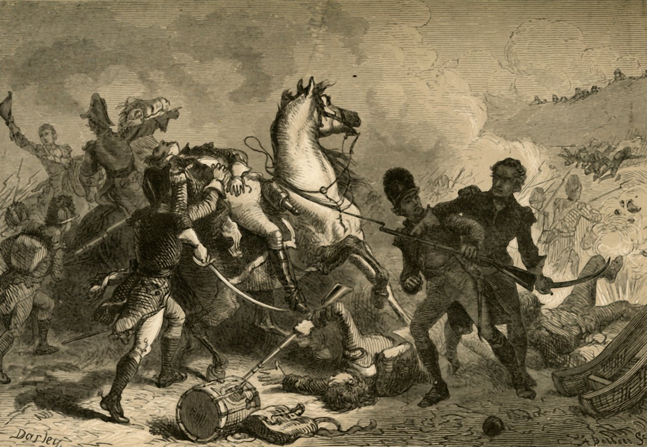 Bataille de la Nouvelle-Orléans - Mort du général Pakenham, 1878 - Albert Bobbett