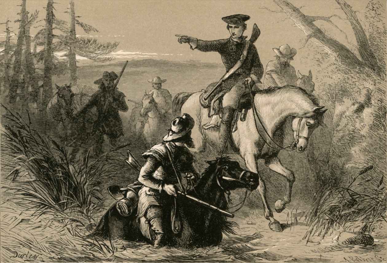 Le major Washington en mission auprès du commandant français - Albert Bobbett
