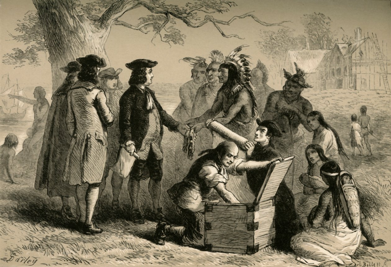 Traité de Penn avec les Indiens, 1877 - Albert Bobbett