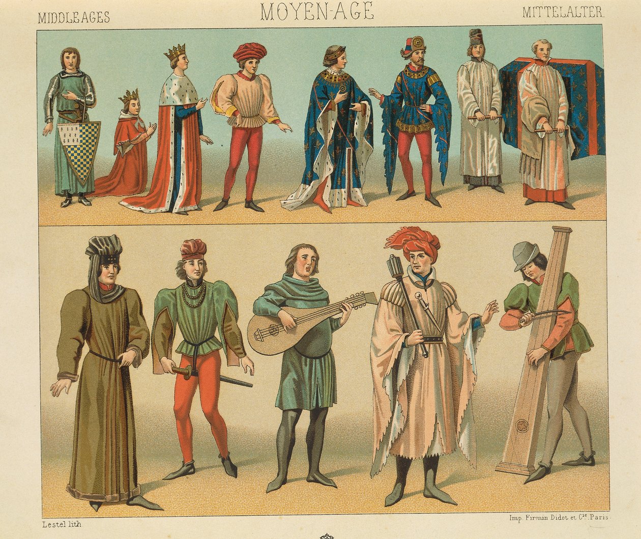 Le Costume Historique par Auguste Racinet, Volume IV - Albert Charles August Racinet