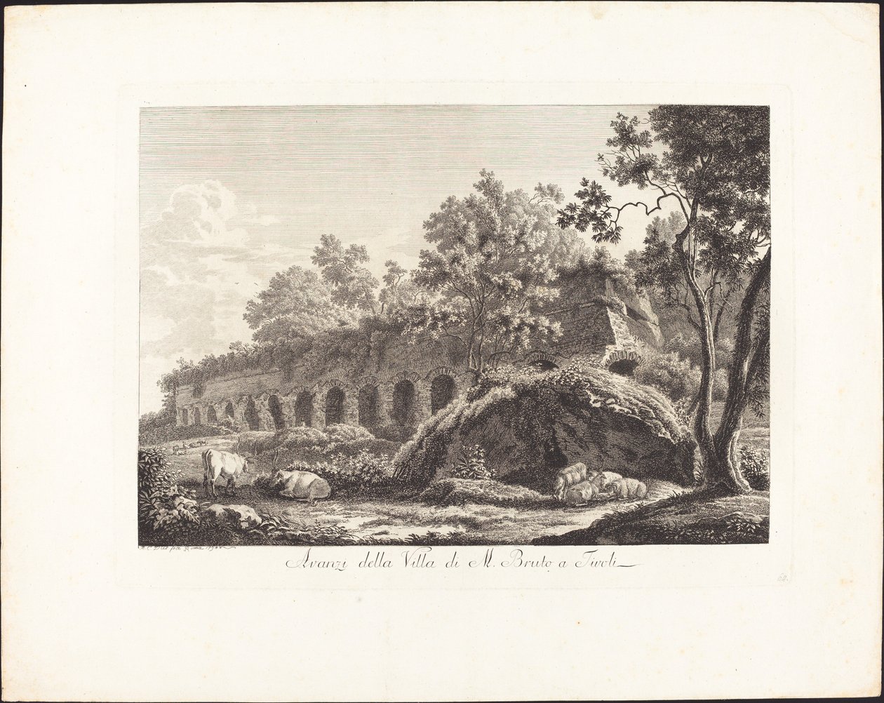 Vestiges de la villa de M. Brutus à Tivoli - Albert Christoph Dies